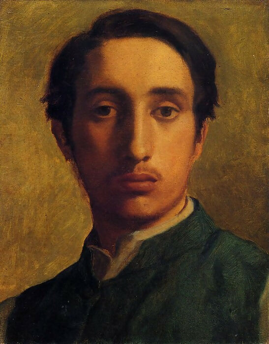 Edgar Degas - Self-portrait in a Green Jacket 140x187 Canvas