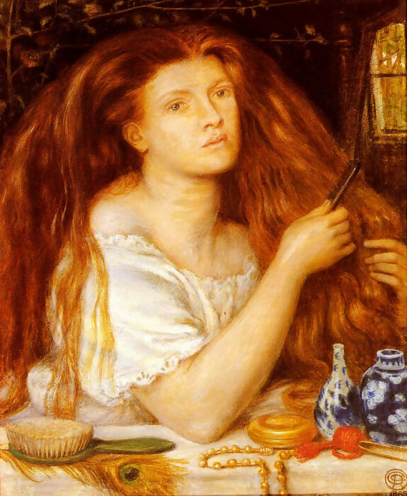 Dante Gabriel Rossetti Woman Combing Her Hair