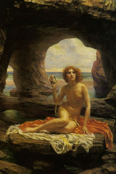 Edward John Poynter - At Low Tide 50X40 Canvas