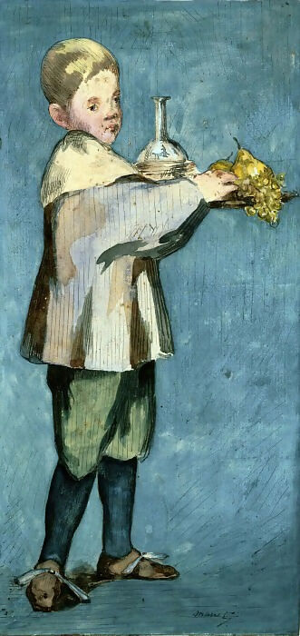Edouard Manet - Boy Carrying a Tray 50X40 Canvas
