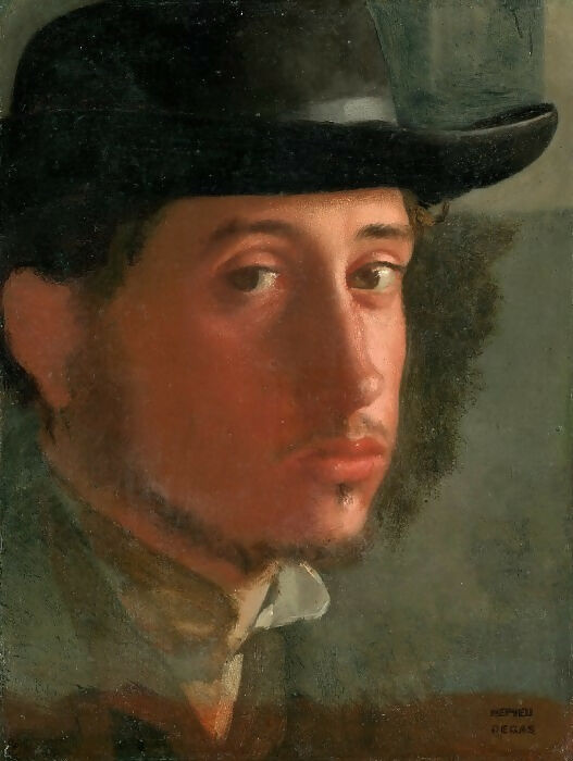 Getty Museum – Degas Edgar (Paris 1834-1917) - Self-portrait (21x17 cm) ca1858