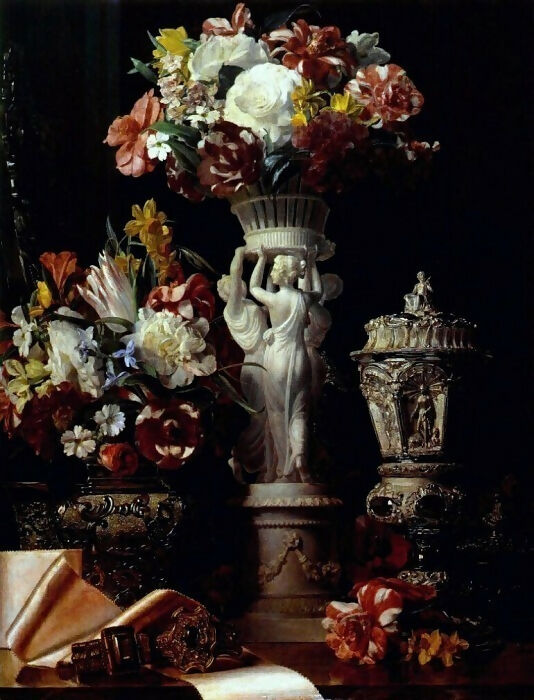 Ferdinand Georg Waldmüller - Birthday Table 50X40 Canvas