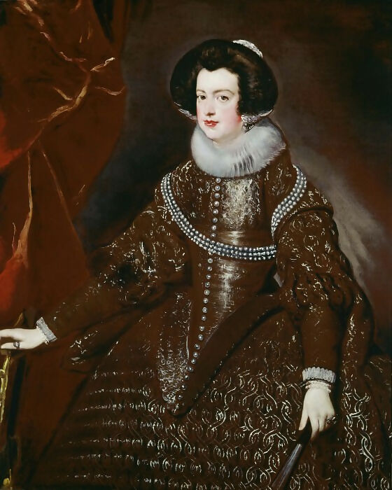 Diego Rodriguez de Silva y Velázquez attributed – Portrait of Queen Isabella