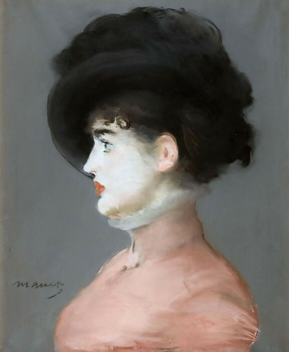 Edouard Manet – Woman in a Black Hat (Irma Brunner) 70x100 Canvas