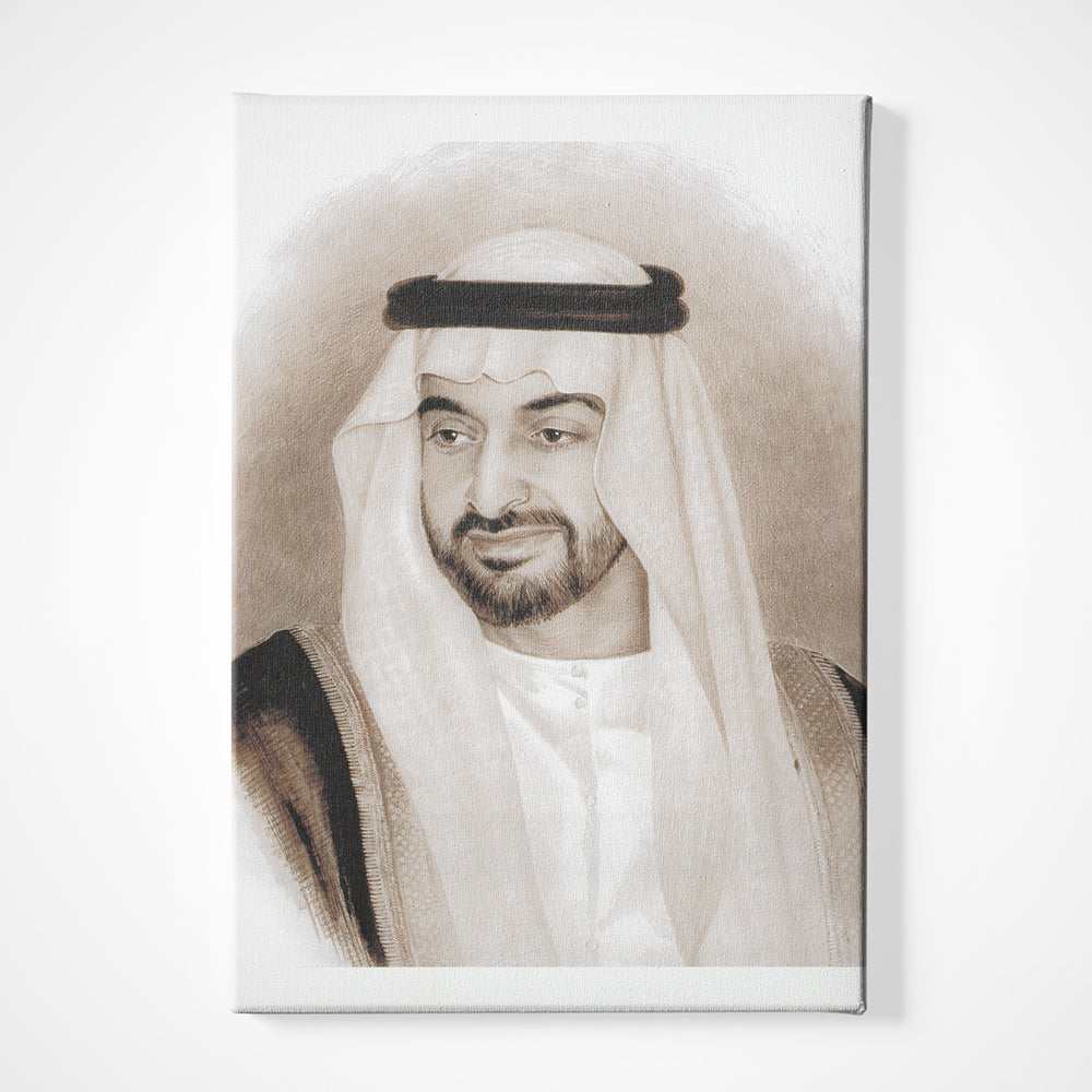 Sheikh Mohammed Bin Zayed Al Nahyan Canvas acrylic canvas Frames