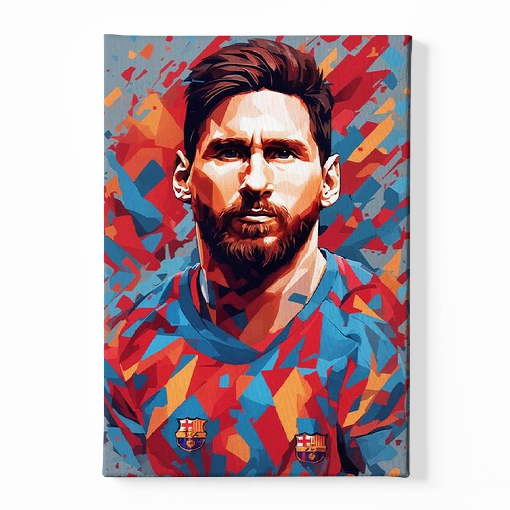 Messi poster Canvas acrylic canvas Frames