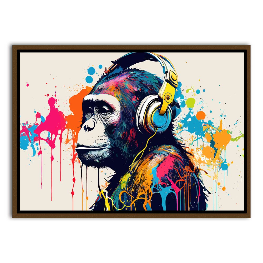 Monkey Brown Canvas frame acrylic canvas Frames