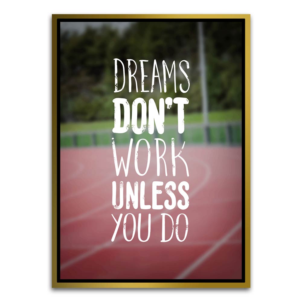 Motivation 6 Gold Canvas frame acrylic canvas Frames