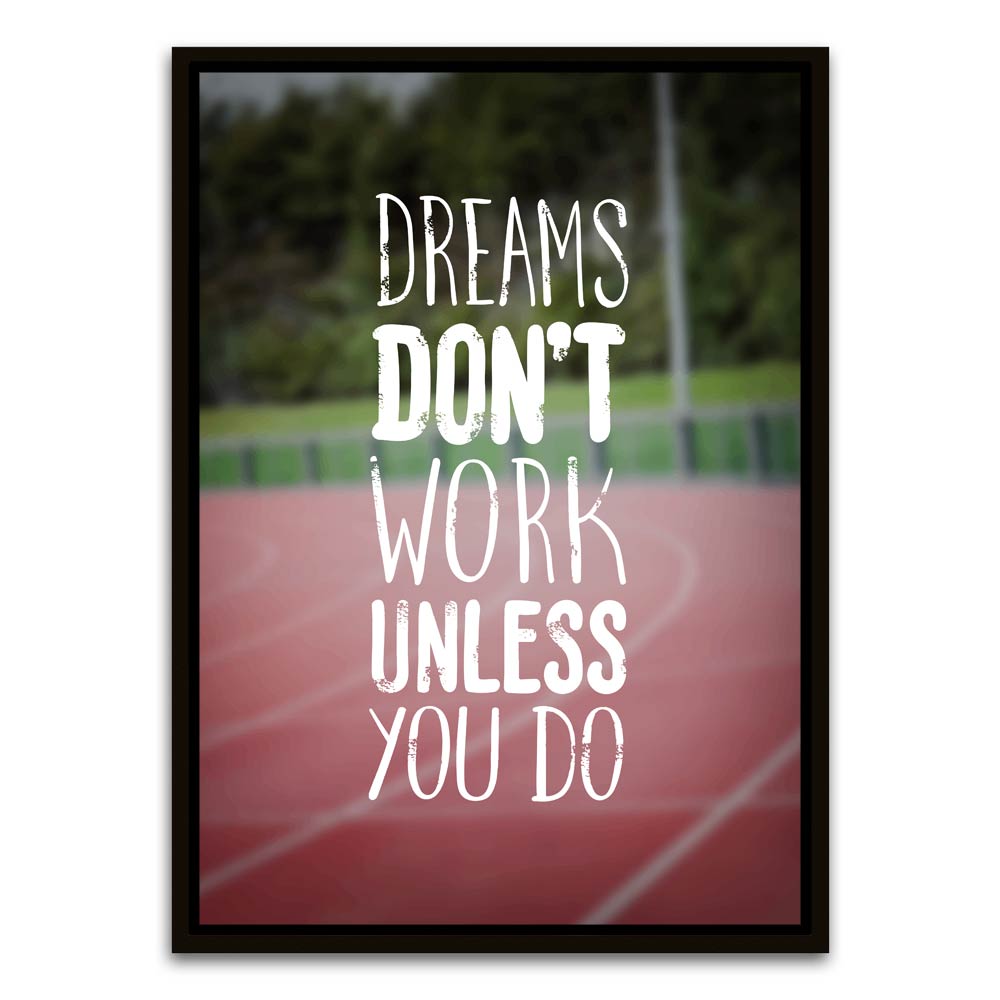 Motivation 6 Black Canvas frame acrylic canvas Frames