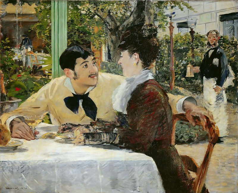 Edouard Manet – At Father Lathuile’s 50X40 Canvas