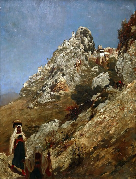 Frederic Leighton - Cervara 50X40 Canvas