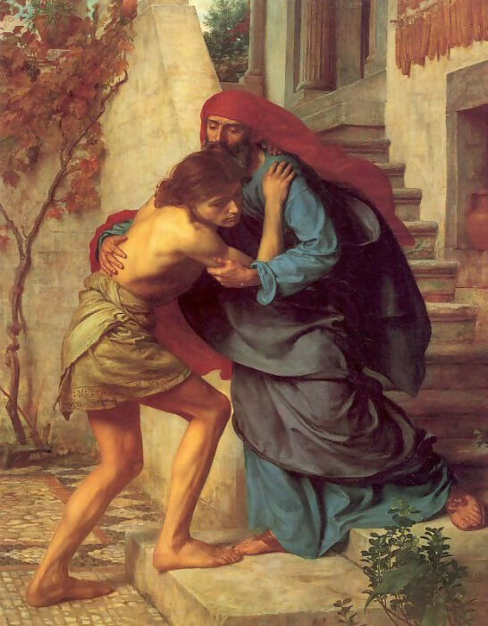 Edward John Poynter - The Return of the Prodigal Son 45x60 Canvas