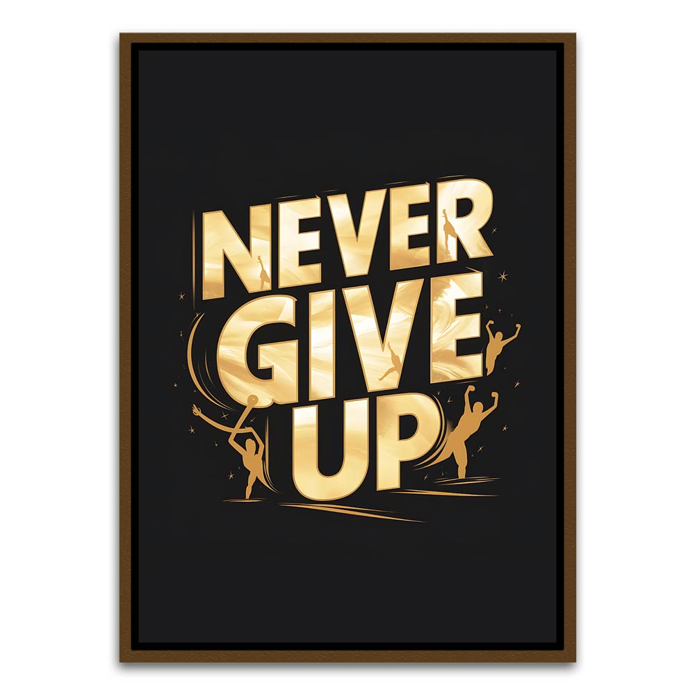 Motivation 5 Brown Canvas frame acrylic canvas Frames