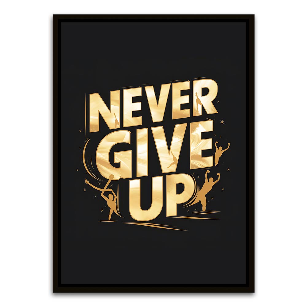 Motivation 5 Black Canvas frame acrylic canvas Frames