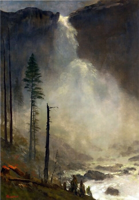 Albert Bierstadt - Nevada Falls 50X65 Canvas