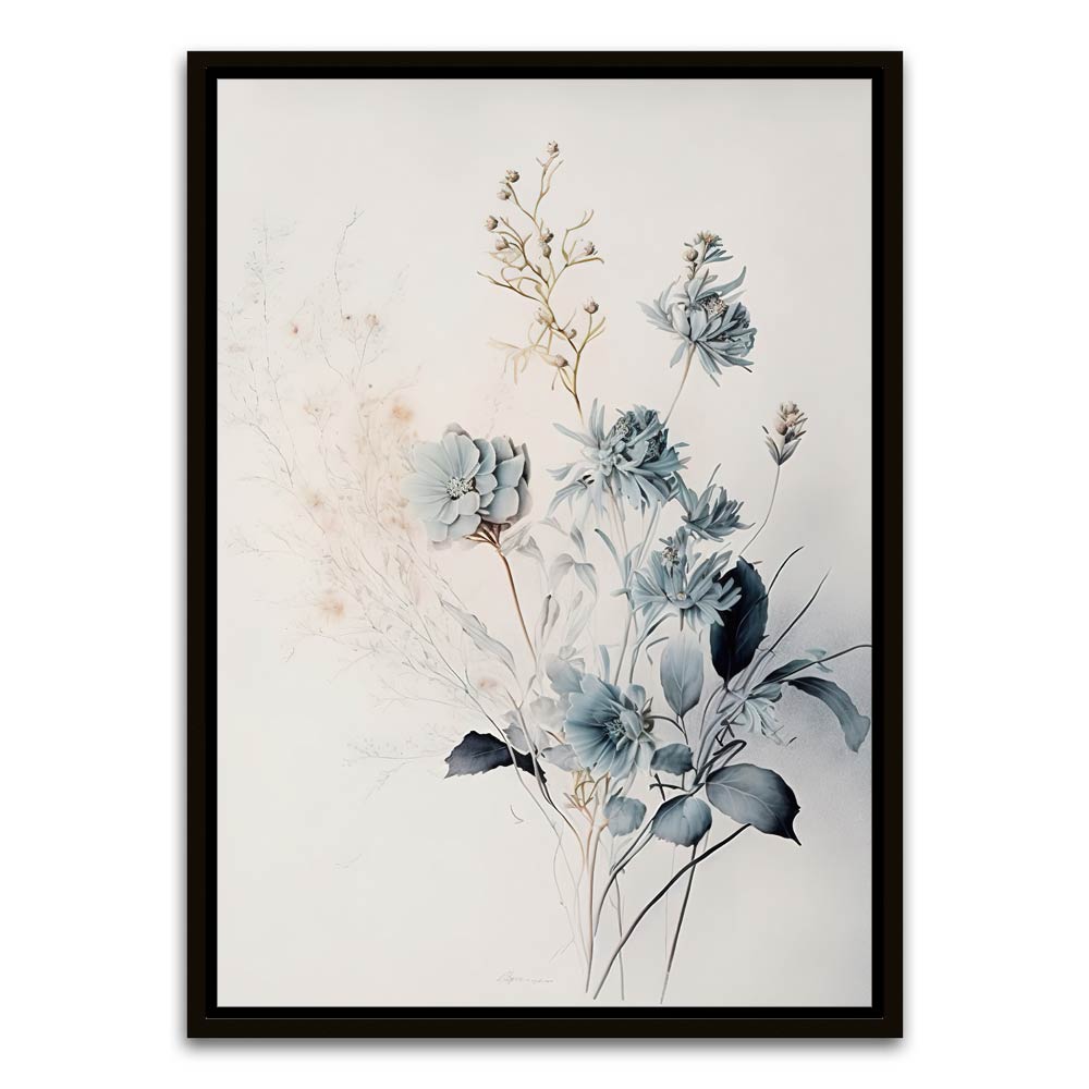 Botanical Art 15 Black Canvas frame acrylic canvas Frames