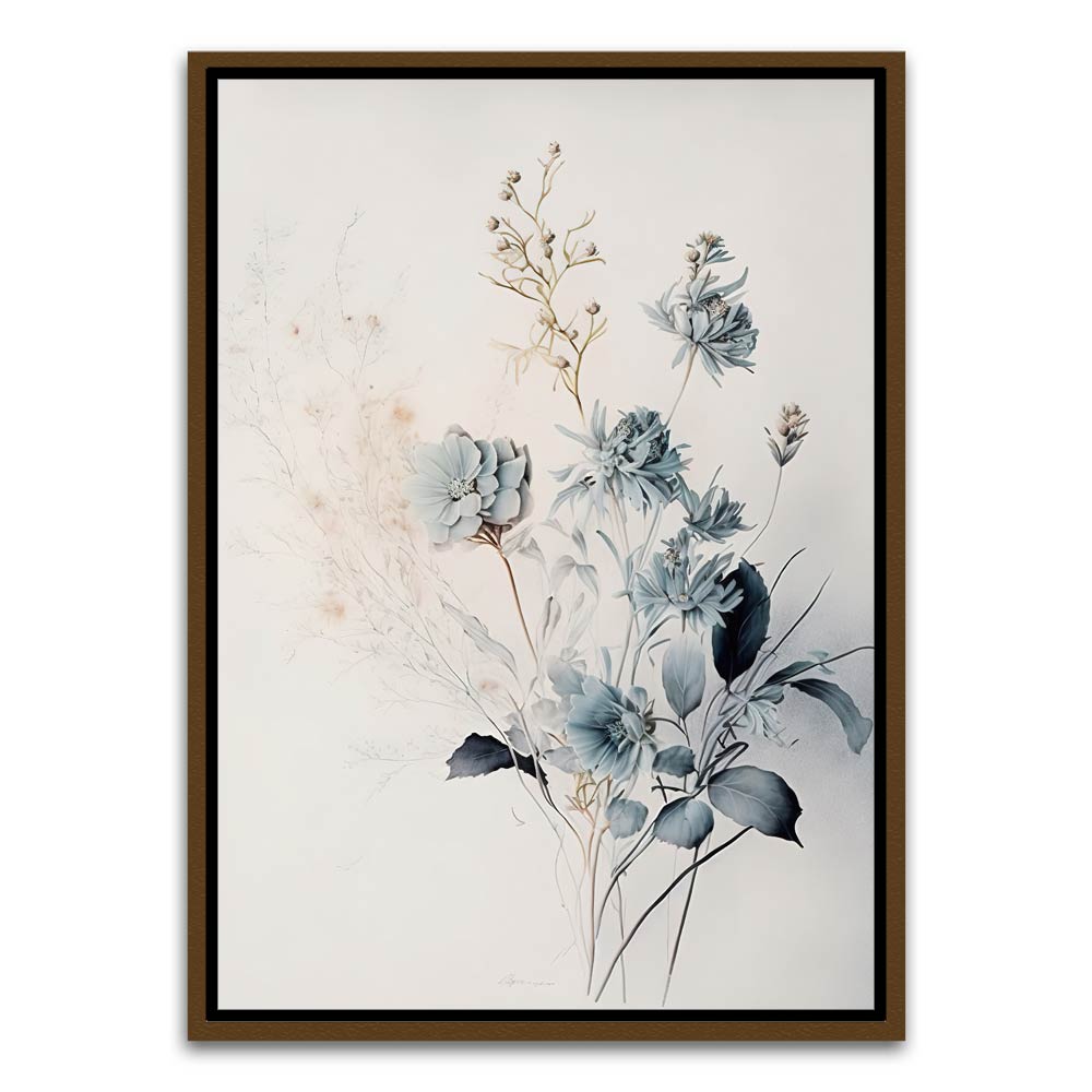 Botanical Art 15 Brown Canvas frame acrylic canvas Frames