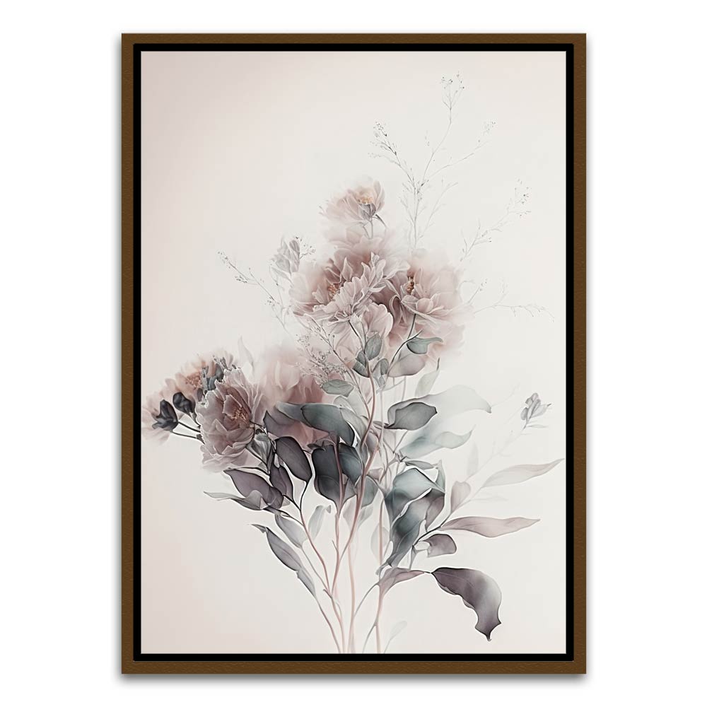 Botanical Art 16 Brown Canvas frame acrylic canvas Frames