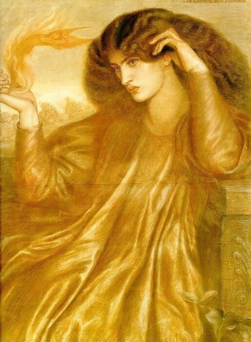 Dante Gabriel Rossetti The Fiery Woman 50X40 Canvas