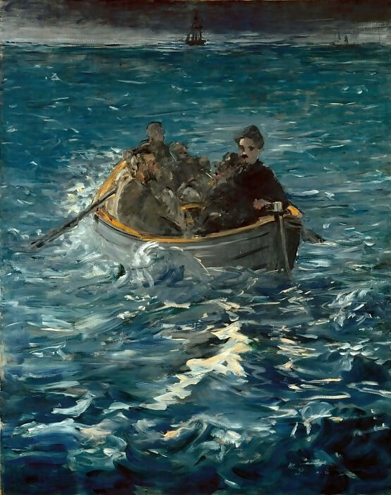 Edouard Manet – The Escape of Henri Rochefort 2 50X40 Canvas