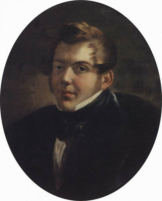 KarlPavlovichBryullov–PortraitofthearchitectM.O.Lopyrevsky.1836 50X50 Canvas