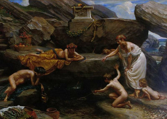 Edward John Poynter - The Wonders of the Sea 50X40 Canvas