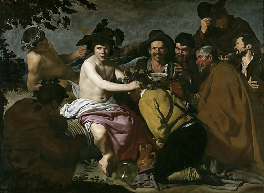 Diego Rodriguez de Silva y Velazquez – The Drunkards, or the Triumph of Bacchus 50X40 Canvas