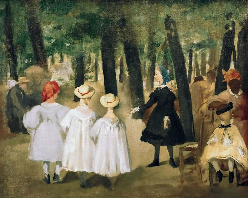 Edouard Manet - Children in the Tuileries Garden 140x187 Canvas