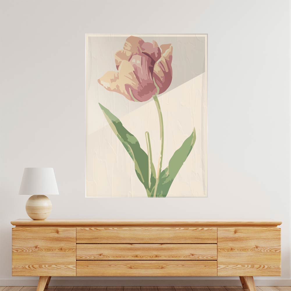 Botanical Art 18 White Acrylic acrylic canvas Frames