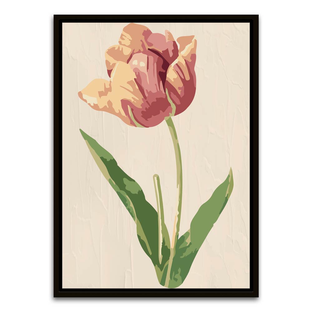 Botanical Art 18 Black Canvas frame acrylic canvas Frames