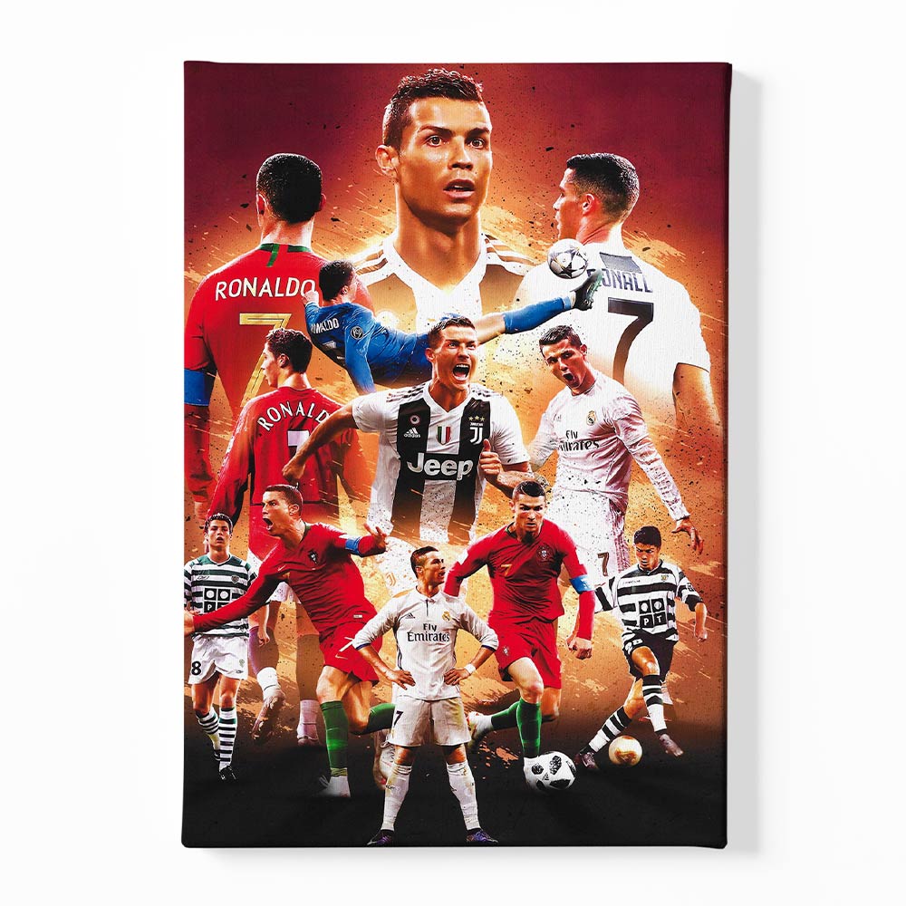 Football Players poster Canvas acrylic canvas Frames