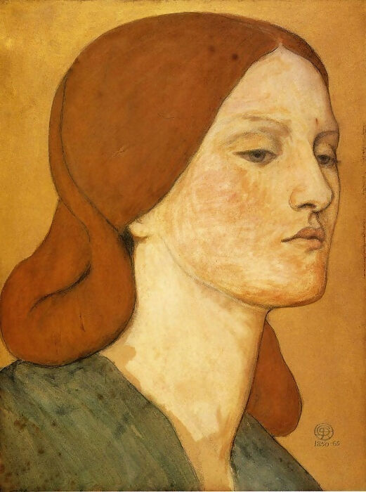 Dante Gabriel Rossetti Portrait of Elizabeth Siddal 50X40 Canvas