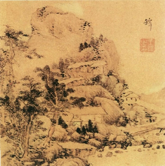 Chinese Painters of the Middle Ages (王铎 - 山水图(之一二)) – Wang Duo