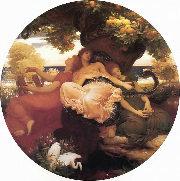 Frederic Leighton - In the Garden of the Hesperides 50X40 Canvas