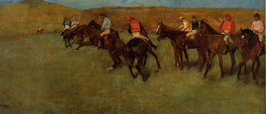 Edgar Degas - At the Races Before the Start 50X40 Canvas