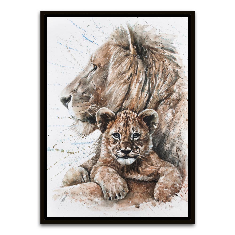 Lion Black Canvas frame acrylic canvas Frames