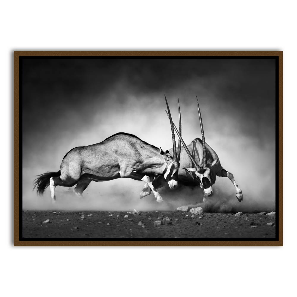 Gazelle Brown Canvas frame acrylic canvas Frames