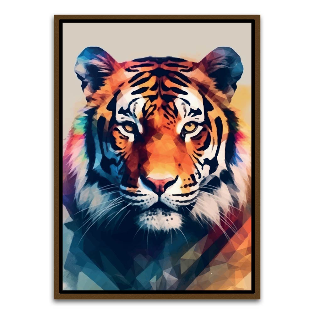 Tiger Brown Canvas frame acrylic canvas Frames