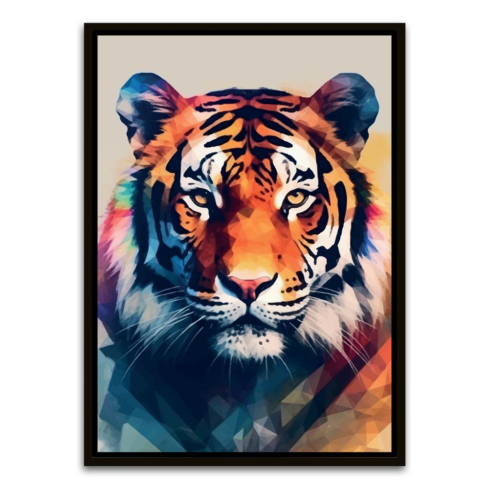 Tiger Black Canvas frame acrylic canvas Frames