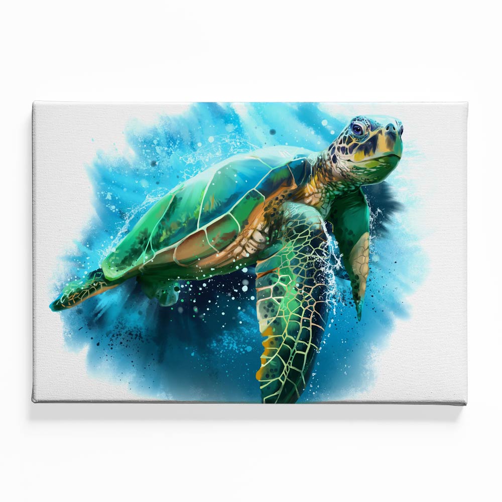 Colorful Tortoise Canvas acrylic canvas Frames