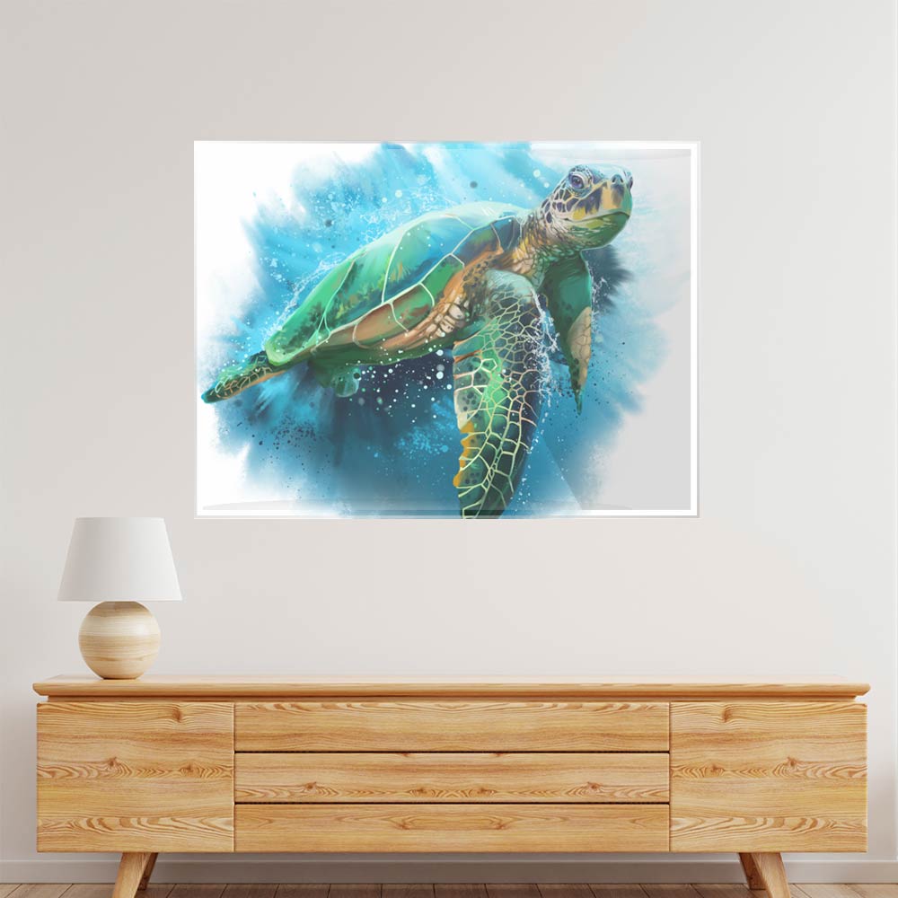 Colorful Tortoise Acrylic acrylic canvas Frames