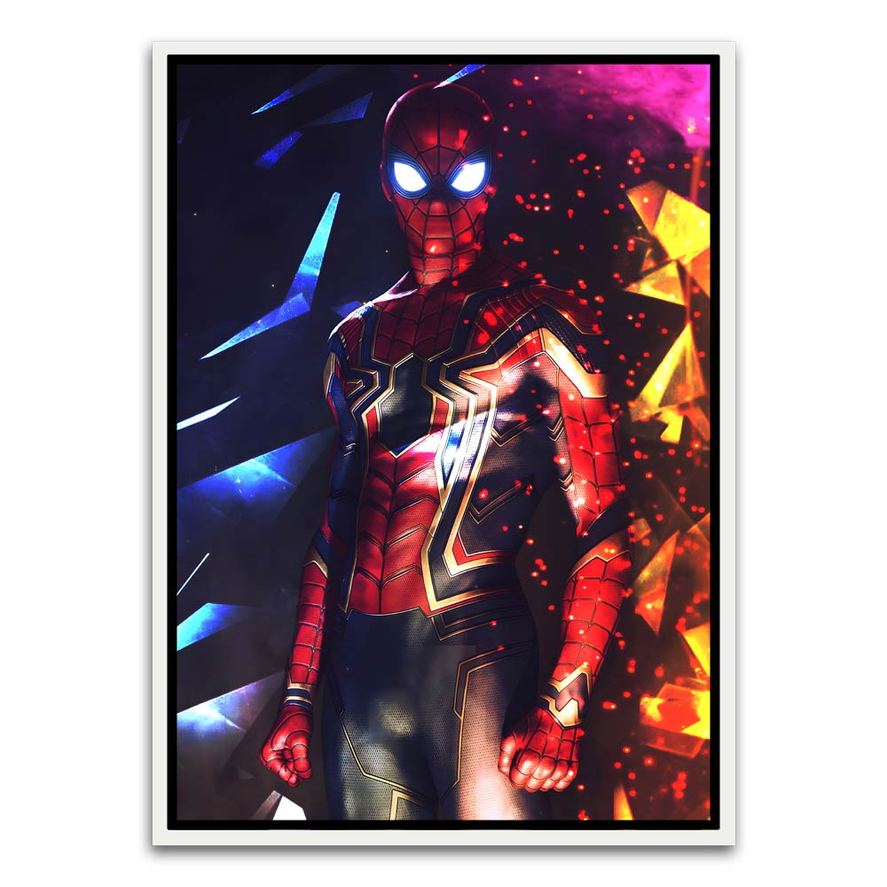 Spider man 10 White Canvas frame acrylic canvas Frames