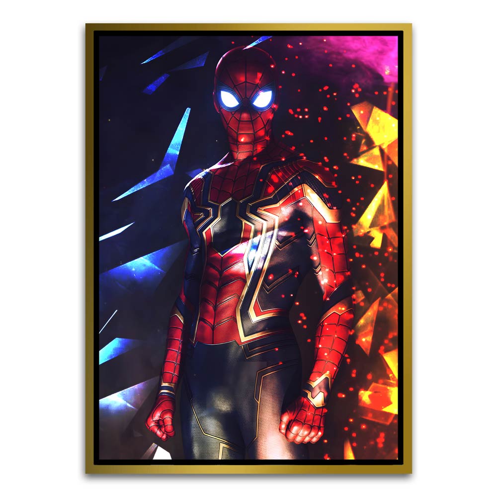 Spider man 10 Gold Canvas frame acrylic canvas Frames