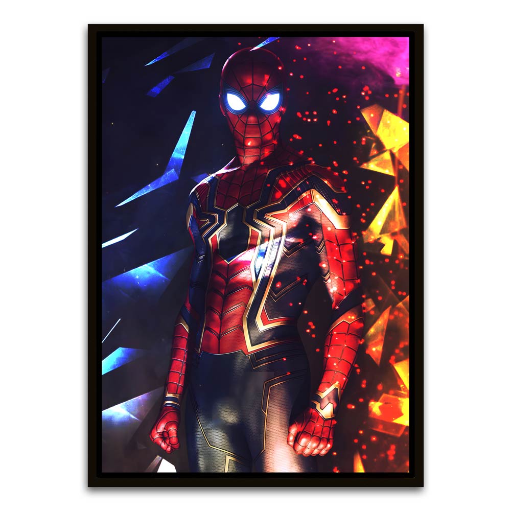 Spider man 10 Black Canvas frame acrylic canvas Frames