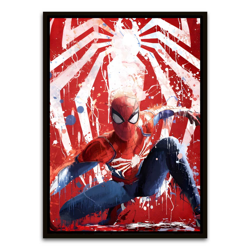 Spider man 11 Black Canvas frame acrylic canvas Frames