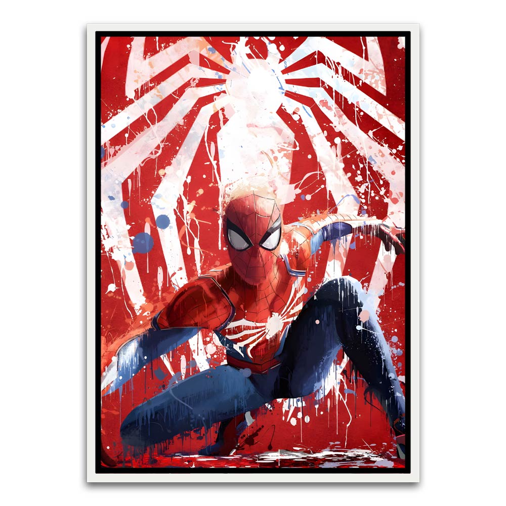 Spider man 11 White Canvas frame acrylic canvas Frames