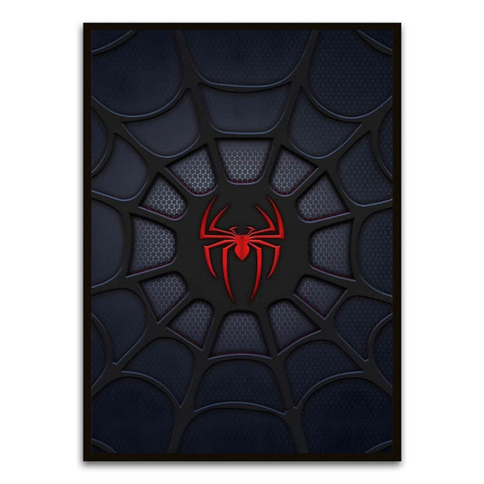 Spider man 12 Black Printed frame acrylic canvas Frames