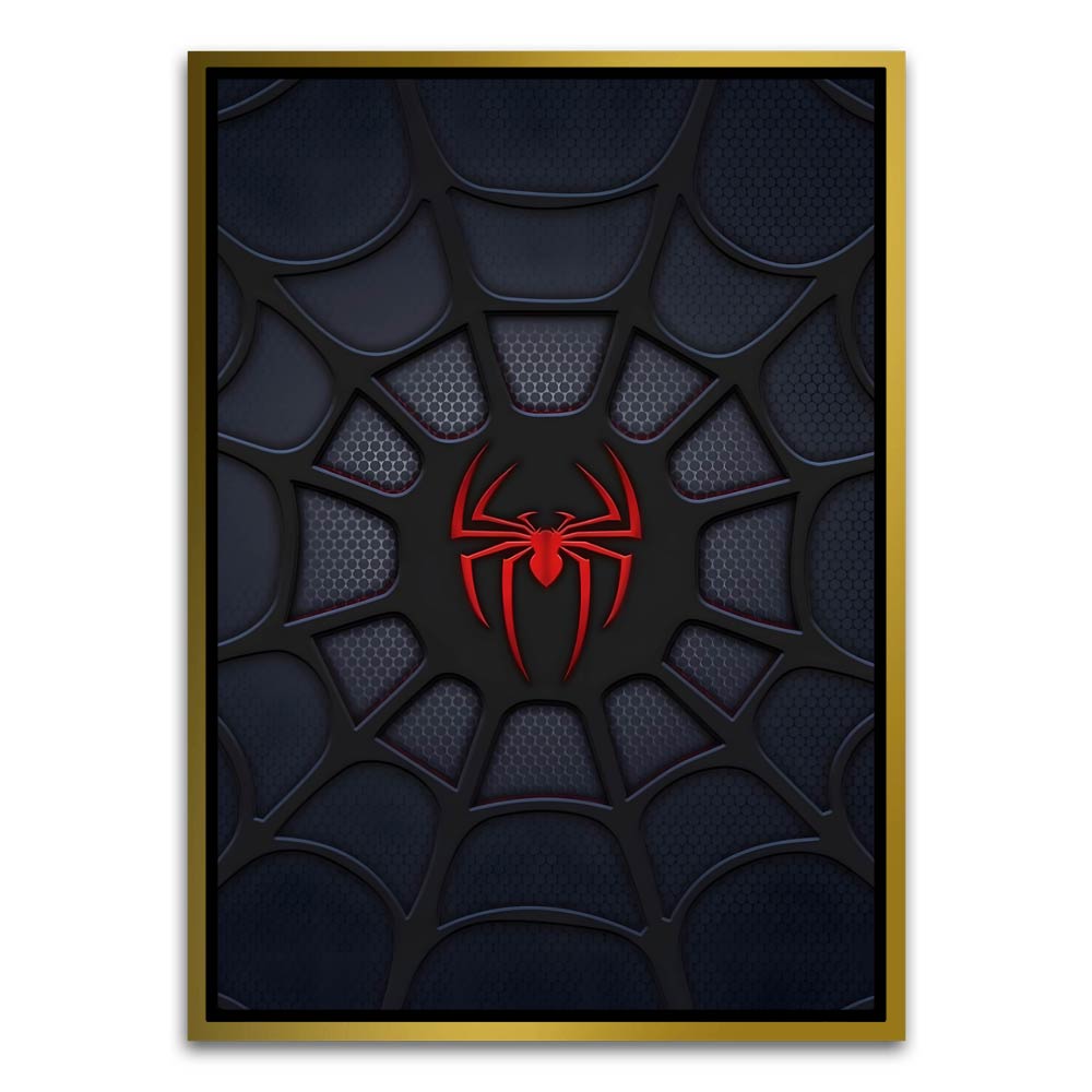 Spider man 12 Gold Canvas frame acrylic canvas Frames