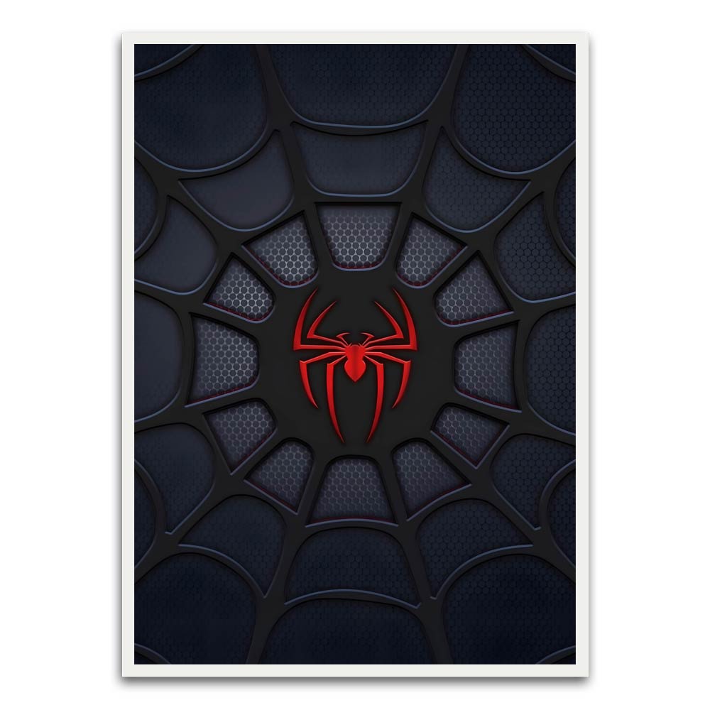 Spider man 12 White Printed frame acrylic canvas Frames