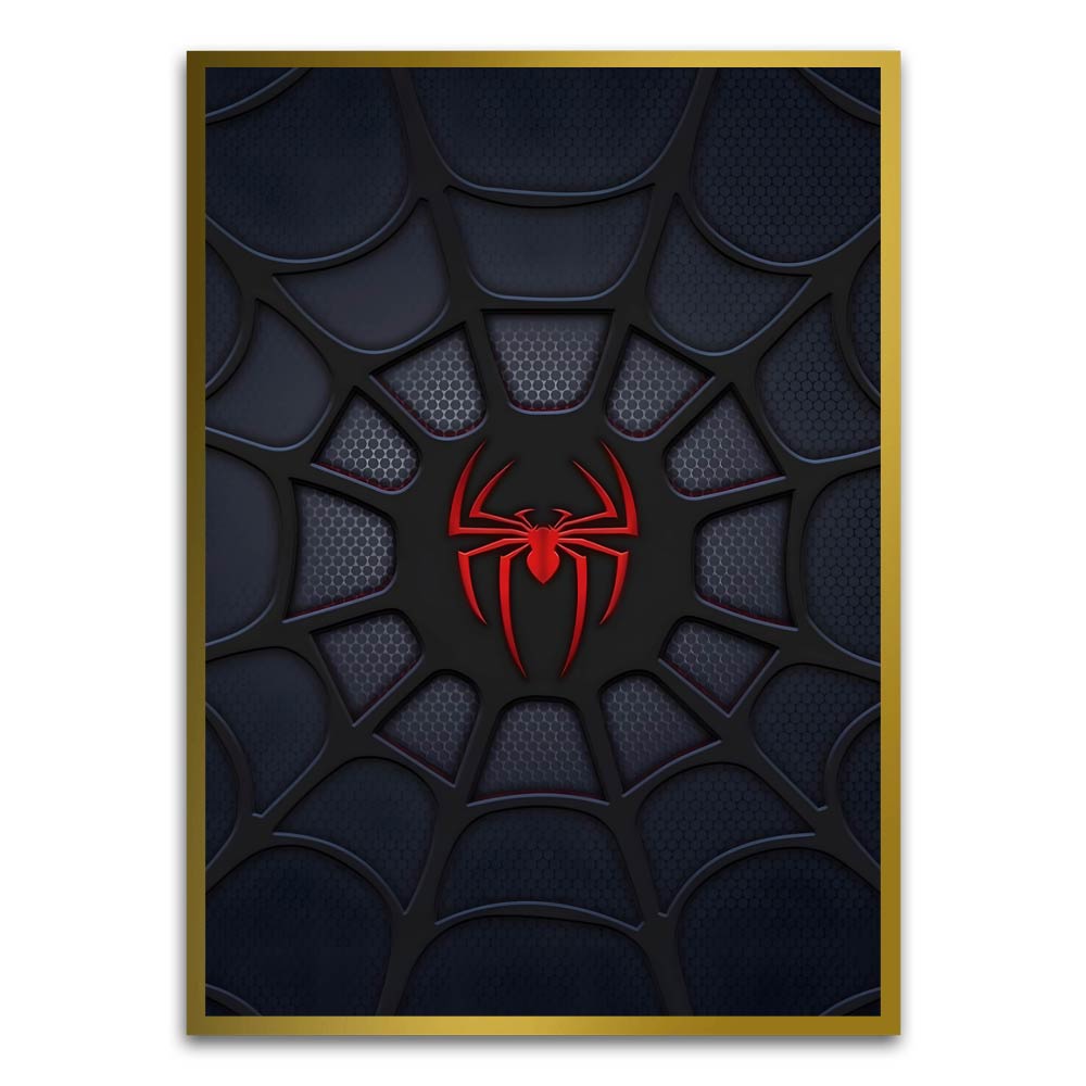 Spider man 12 Gold Printed frame acrylic canvas Frames